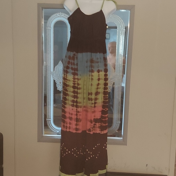 Boho Tie Dye long Dress - Picture 2 of 3